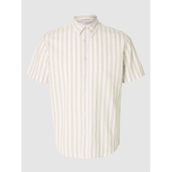 Selected Homme Regular Sun Shirt Pure Cashmere/stripe