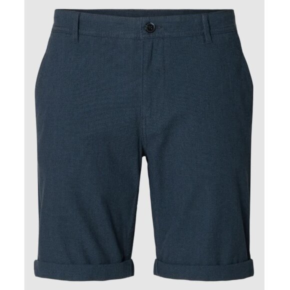 Selected Slim Luton Flex Shorts Dark Saphire/W. Ber