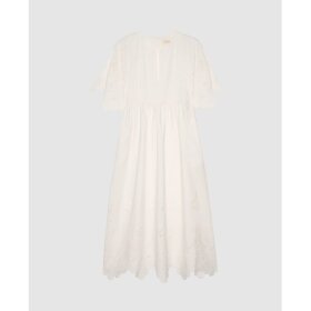 Sissel Edelbo Trine Dress White Cutwork 