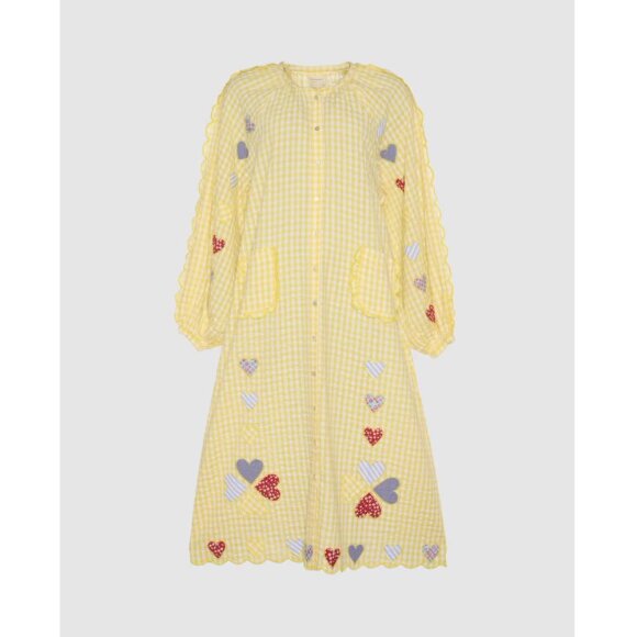 Sissel Edelbo Kamal Dress Yellow Checks