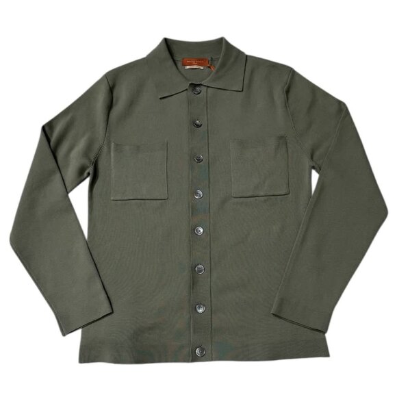 Daniele Fiesoli 2135 Overshirt Tasche 0044 Salvia