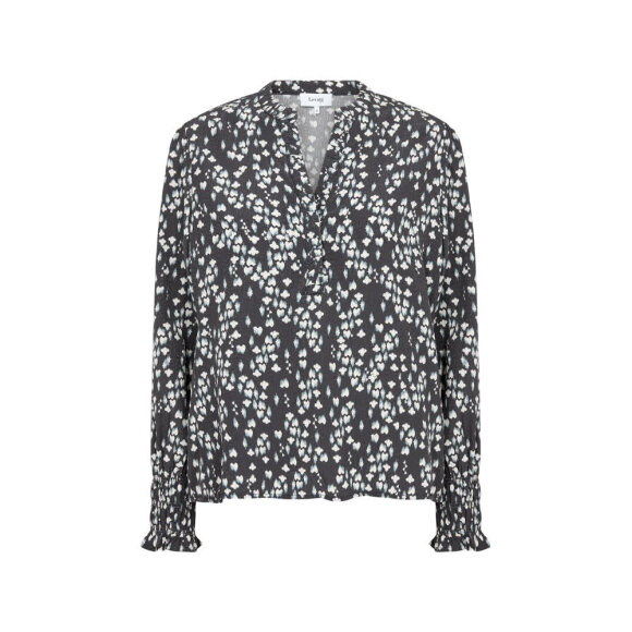 Leveté Room LR-Ketty 1 Bluse L926C Black Oyster Combi 