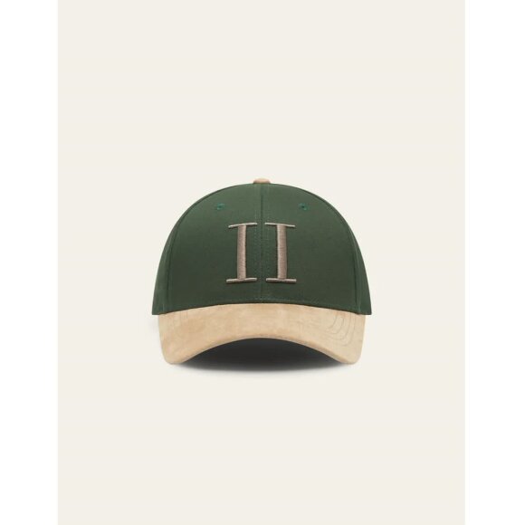 Les Deux Baseball Cap Suede ll dark chive green
