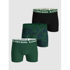 Björn Borg Cotton Strech Boxer 3p Green Combi