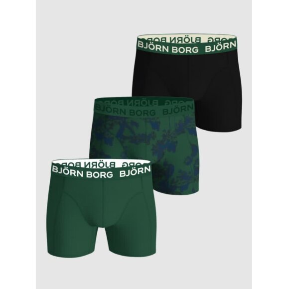 Björn Borg Cotton Strech Boxer 3p Green Combi