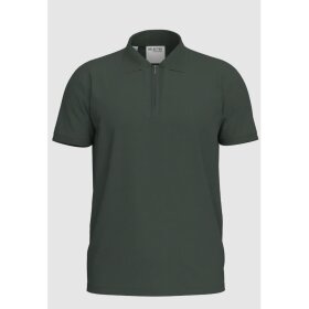 Selected Fave zip ss polo Deep Forest 