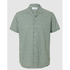 Selected Relax Sun Shirt SS Resort Iceberg Green/Mosaic