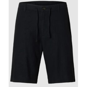 Regular brody linen shorts Black
