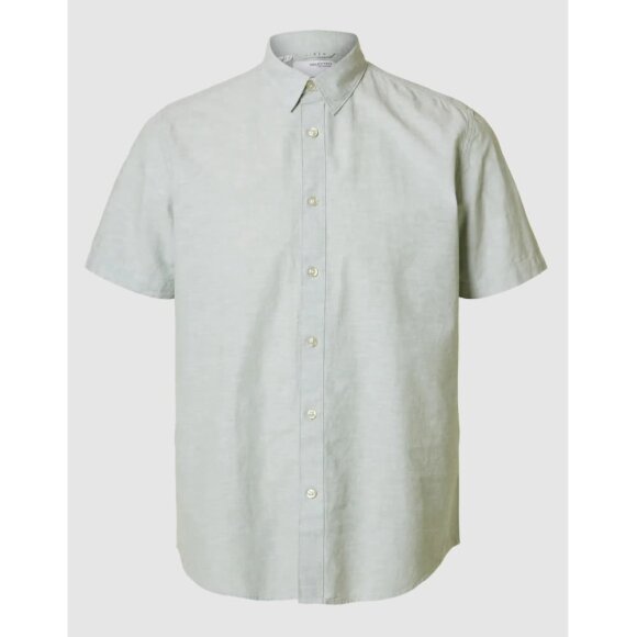 Selected Regular Sun Shirt SS Iceberg Green