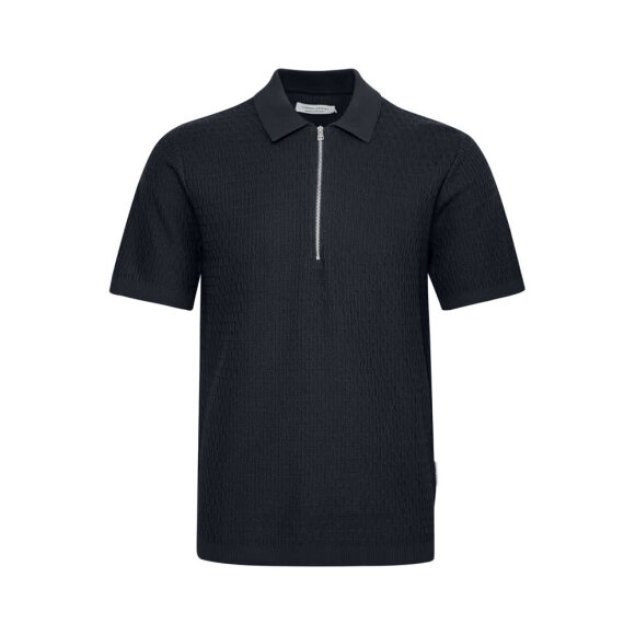 Casual Friday Joe Structured Polo Knit Dark Navy