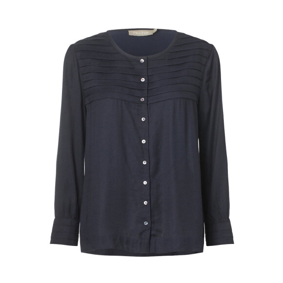 Mercer Female - Plus Fine Skjorte Kitti navy