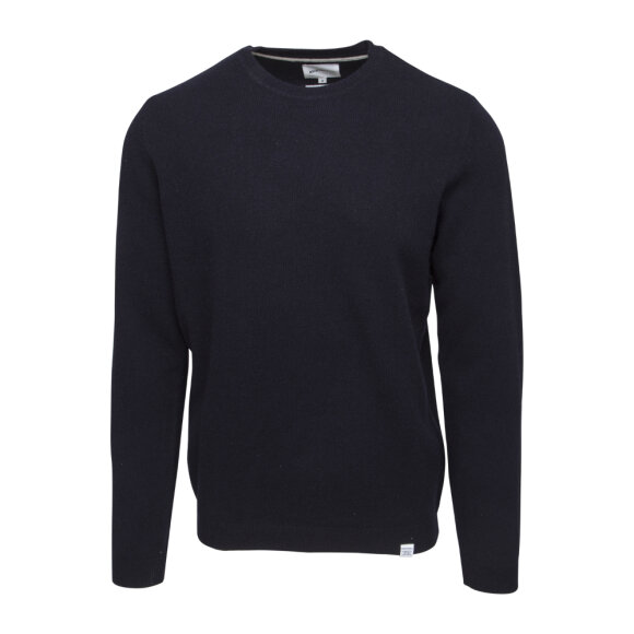 Hugo - Norse Sigfred Lambswool Strik navy
